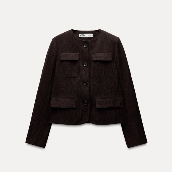 Zara Jackets & Blazers - Zara Dark Brown Blazer